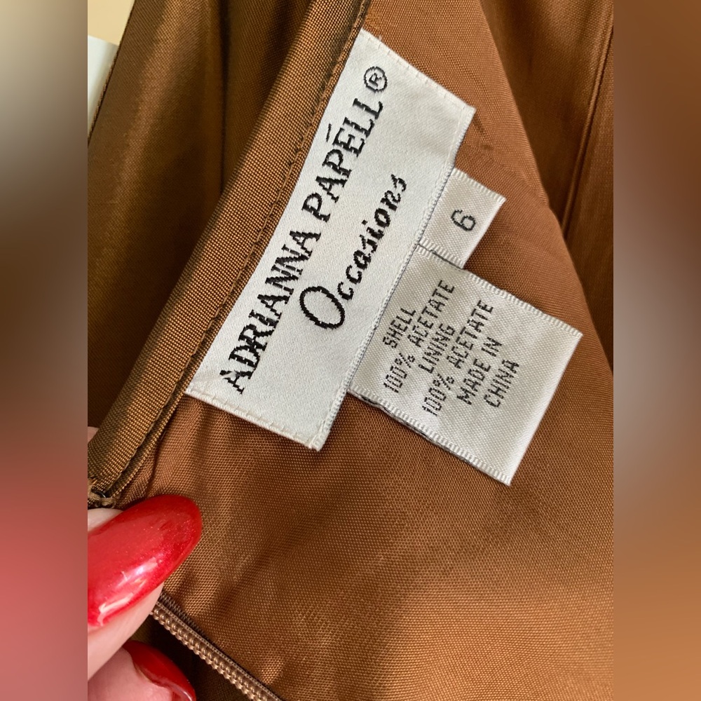 Long elegant bronze skirt size 6